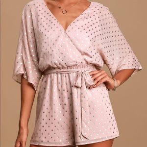 Lulu’s Gold and Mauve Romper